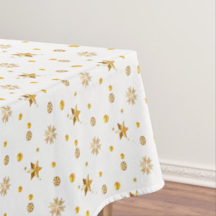 Nappe Élégant Motif de Noël et Golden Confetti