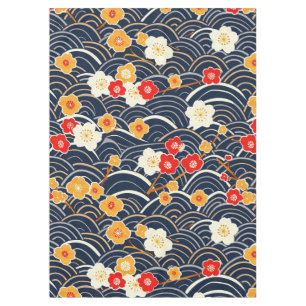 Nappe Élégant Motif sans couture en fleur de cerisier (1