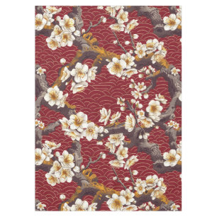 Nappe Élégant Motif sans couture en fleur de cerisier (1