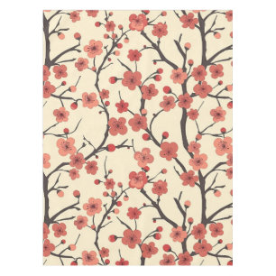 Nappe Élégant Motif sans couture en fleur de cerisier (4