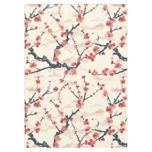 Nappe Élégant Motif sans couture en fleur de cerisier (5
