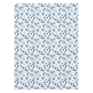 Nappe Elégant pin Bleu et Blanc et Noël Holly