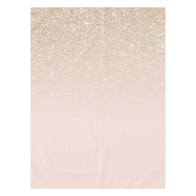 Nappe Elégant Rose d'or fille  rose Parties scintillant  (Devant)