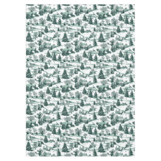 Nappe Élégant Toile verte Pays Noël