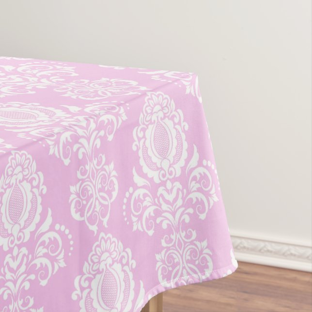 Nappe Élégant, Vintage, Victorien Damask rose (In Situ)