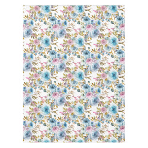 Nappe Elégante aquarelle Floral Roses Lavender Ice Blue