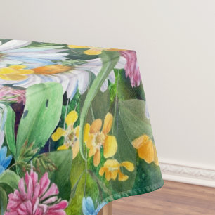 Nappe Elégante aquarelle motif décorative fleurie