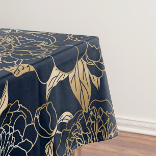 Nappe Elégante aquarelle motif décorative fleurie