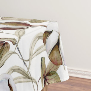 Nappe Elégante aquarelle motif décorative fleurie