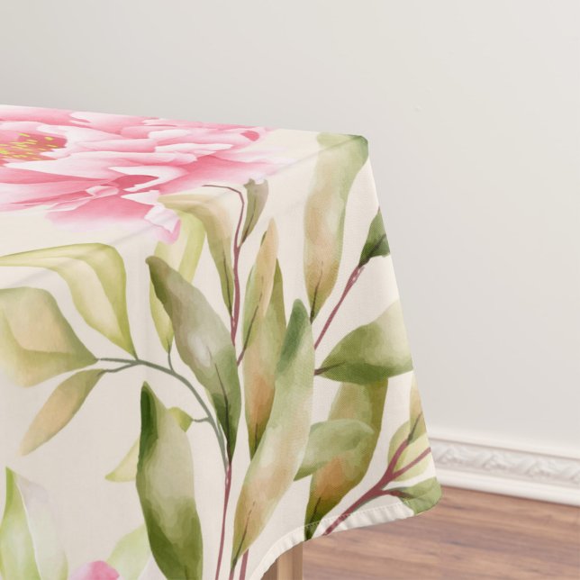 Nappe Elégante aquarelle motif décorative fleurie (Créateur téléchargé)