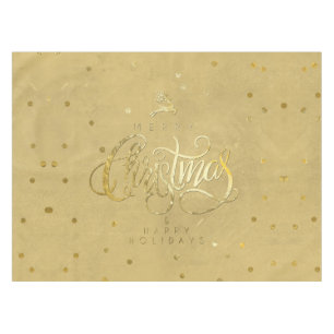 Nappe Elégante Gold Reindeer Gold Lettres Noël Petites