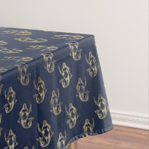 Nappe Elégante Mermaid Navy Metallic Gold Theme Party