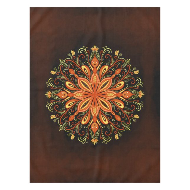 Nappe Élément de feu Mandala - Créateur de flamme kaléid (Devant)