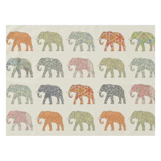 Nappe Élément Motif Animal Coloré Contemporain (Devant (Horizontal))