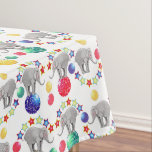 Nappe Elephant Stars Circus Pattern<br><div class="desc">Circus Elephant preforming a balancing act.</div>