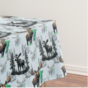 Nappe Elk Moose Antlers Deer Design Motif