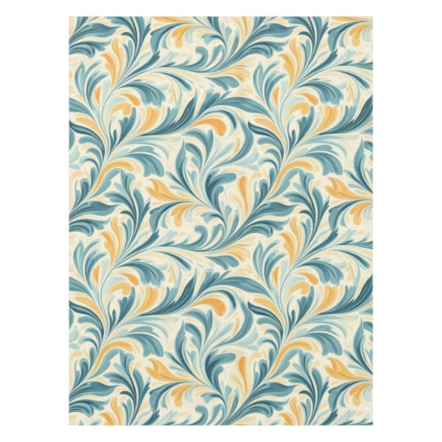 Nappe Emerald Green et Gold Paisley Motif (Devant)