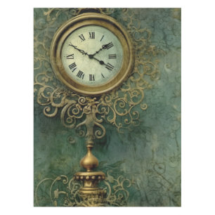 Nappe Émeraude Green Rustic Steampunk Horloge (2)