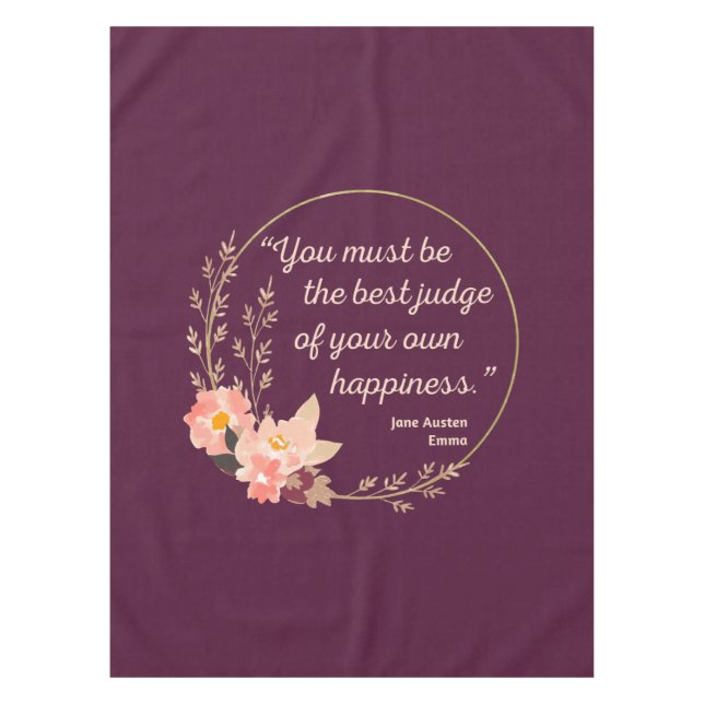 Nappe Emma De Jane Austen Citation I - Style Cute (Devant)