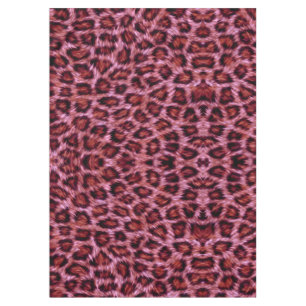 Nappe empreinte de guépard rose