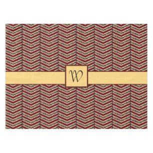 Nappe Empreinte de léopard Chevron Tablecloth