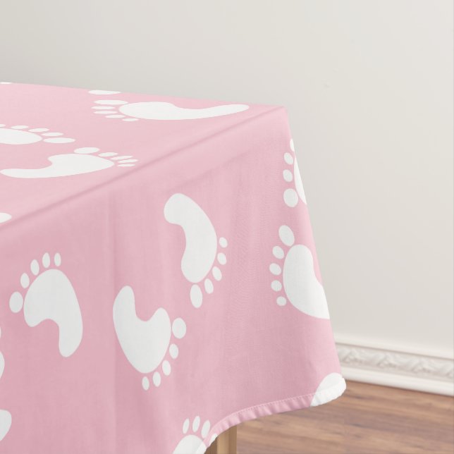 Nappe Empreintes Bébé, Pied Bébé, Marches, Fille Rose (In Situ)