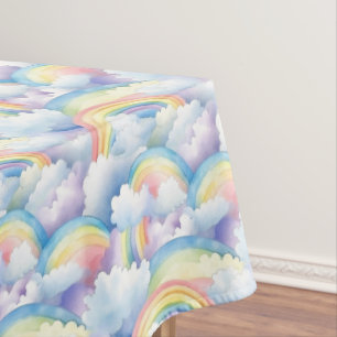 Nappe en aquarelle arc-en-ciel