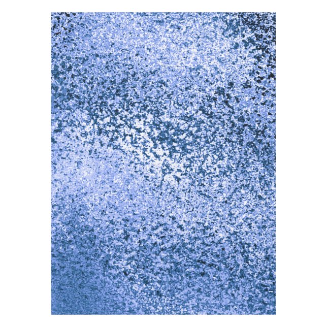 Nappe en coton abstrait bleu, 132cmx178cm (Devant)