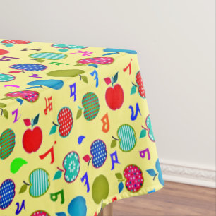 Nappe en coton alphabet assyrien, 52"x70"