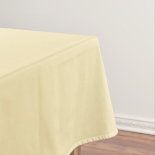 Nappe en coton crème jaune, 52 po x 70 po