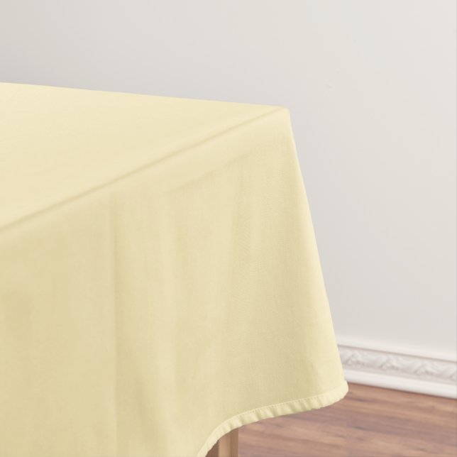 Nappe en coton crème jaune, 52 po x 70 po (In Situ)
