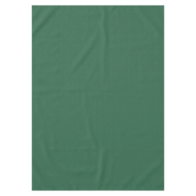 Nappe en coton vert de forêt, 52 po x 70 po (Devant)