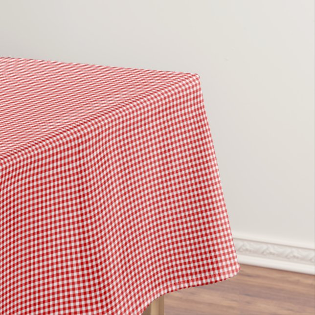 Nappe En vichy-blanc rouge-52 x 70 COTON (In Situ)