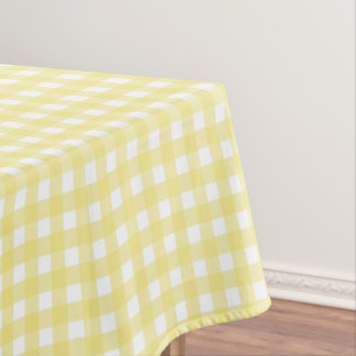 Nappe En vichy jaune pâle et blanc