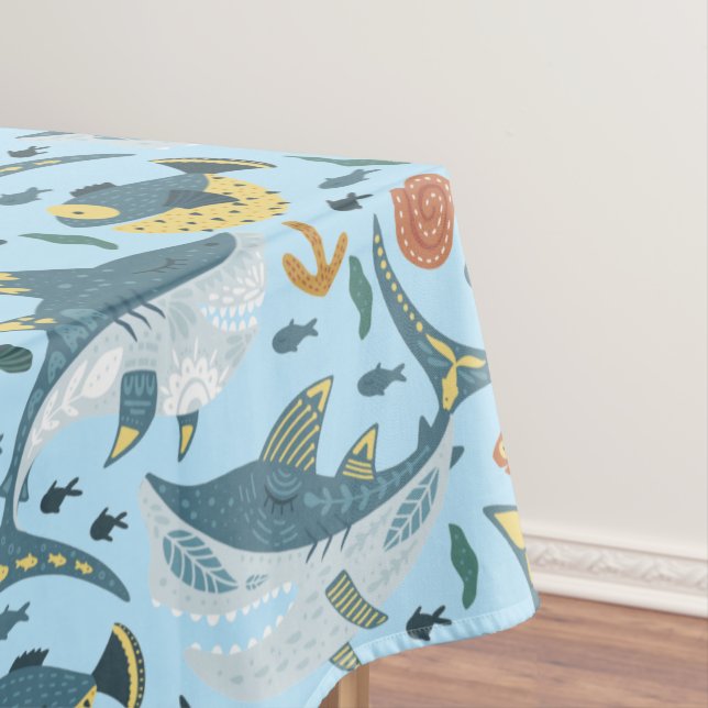 Nappe Enfants modernes Enfants Anniversaire Shark Party  (In Situ)