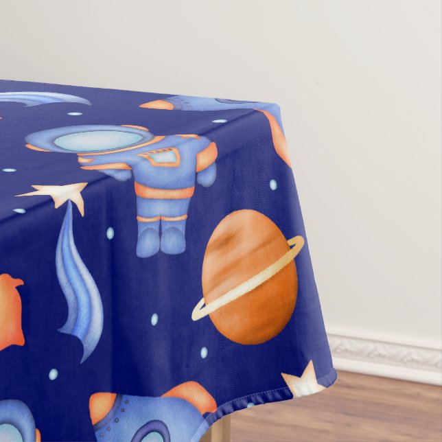 Nappe Enfants Vaisseau Spatial & Astronaute (In Situ)