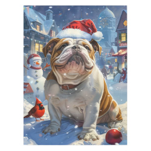 Nappe English Bulldog Winter Wonderland Christmas Joie