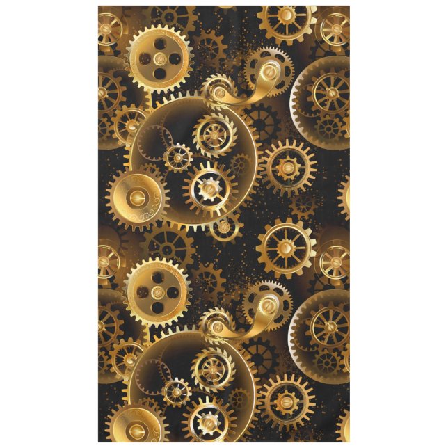 Nappe Engrenages en laiton Steampunk sans soudure (Devant)