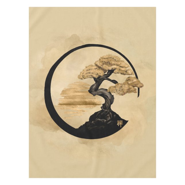 Nappe Enso Zen Circle Bonsai - Golden Sunrise (Devant)