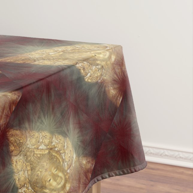 Nappe entraîneur de table golden buddha en rouge foncé (In Situ)