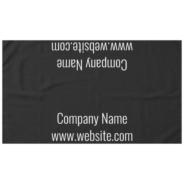 Nappe Entreprise Noir et Blanc Nom Site Web Texte (Devant (Horizontal))