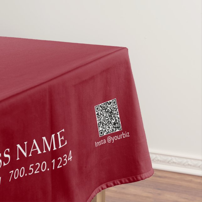 Nappe Entreprise Simple Logo Rouge et Blanc Foire artisa (In Situ)
