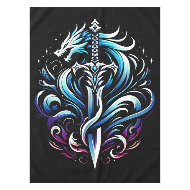 Nappe Épée de dragon mystique de guerrier de fantaisie F (Devant)