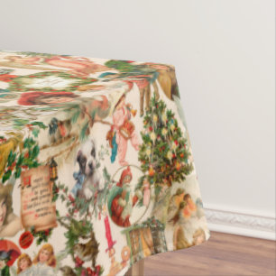 Nappe Ephémère de Noël Vintage Fun, Festif et coloré