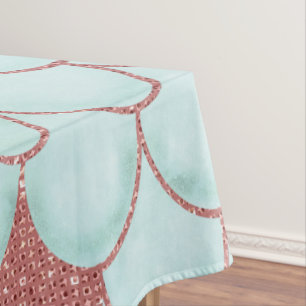 Nappe Escaliers de sirène en Parties scintillant rose Tu