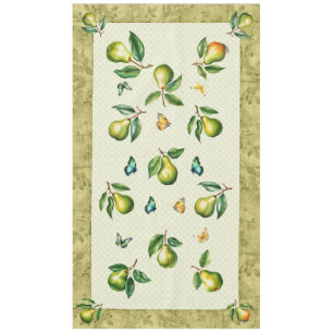 Nappe Été à poires et papillons verts de 60 po x 104 po
