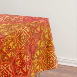 Nappe Étoile de David Rouge doré