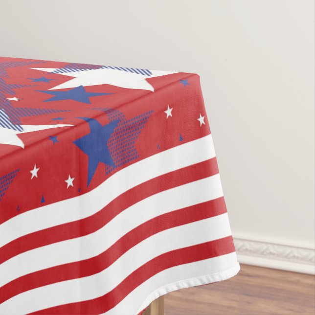 Nappe Étoiles avec bandes et points (In Situ)