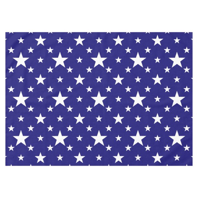 Nappe Étoiles de fête en bleu (Devant (Horizontal))