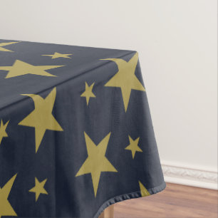 Nappe Etoiles d'or sur bleu marine - Élégant et intempor